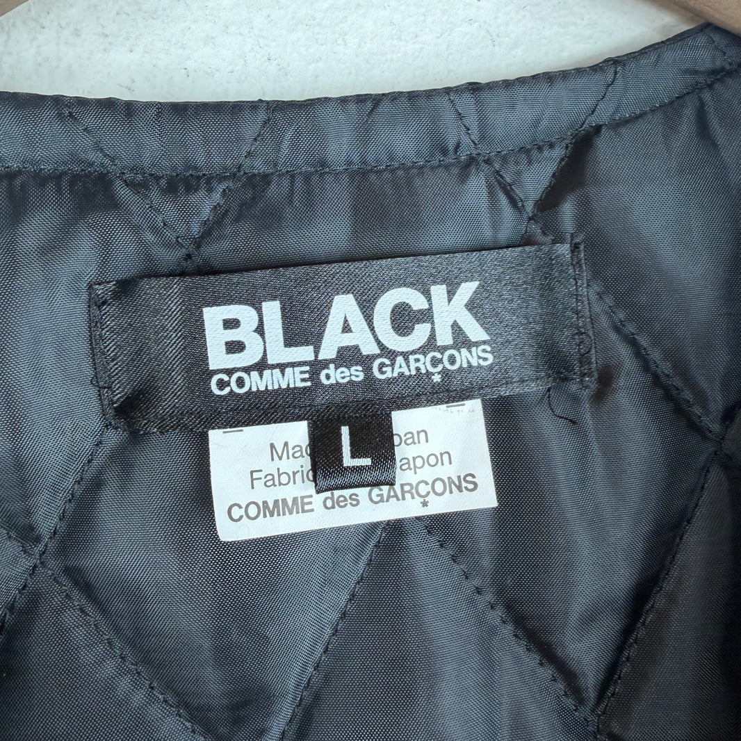 CDG Black Quilted Vest