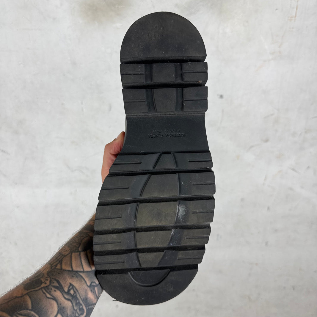 Bottega Veneta Black Mid Lug Boots