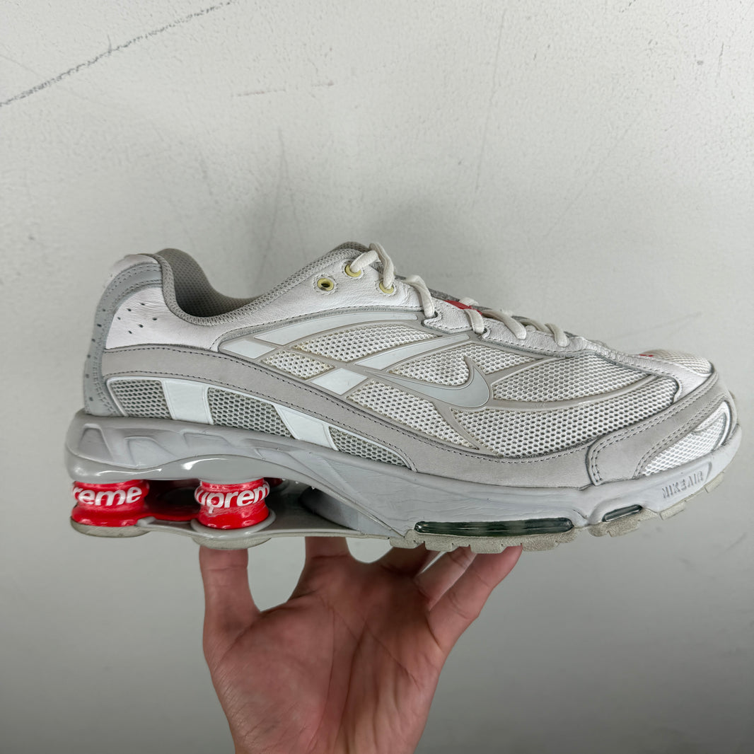 Supreme Nike White Shox Sneakers