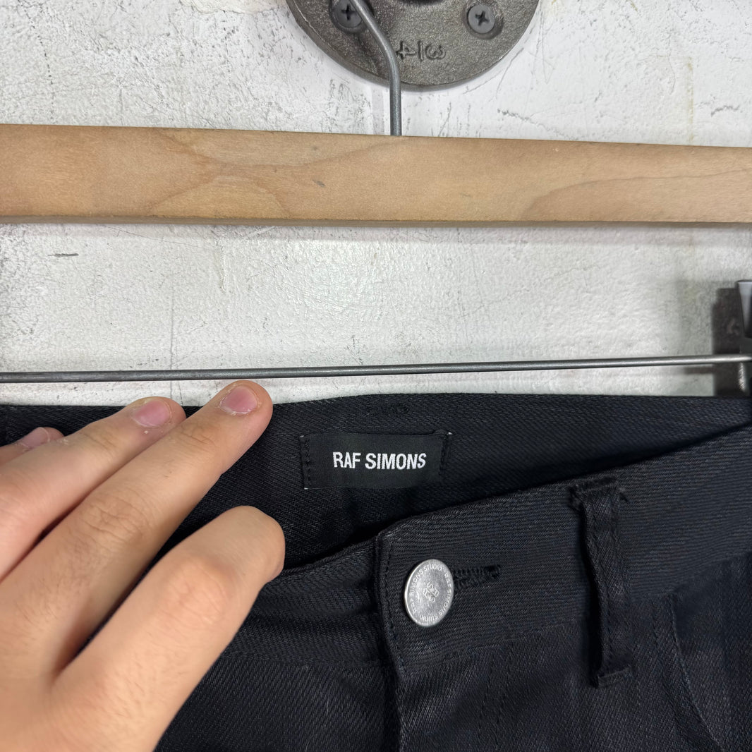 Raf Simons Christiane F Waxed Jeans