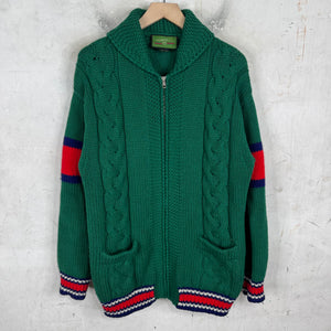 Gucci "M" Zip-Up Cowichan Cardigan
