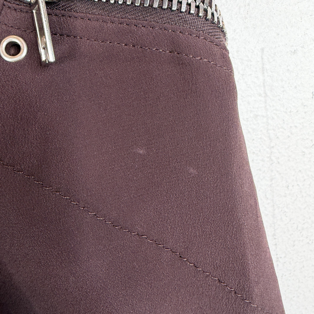 Rick Owens Burgundy Cargo Joggers