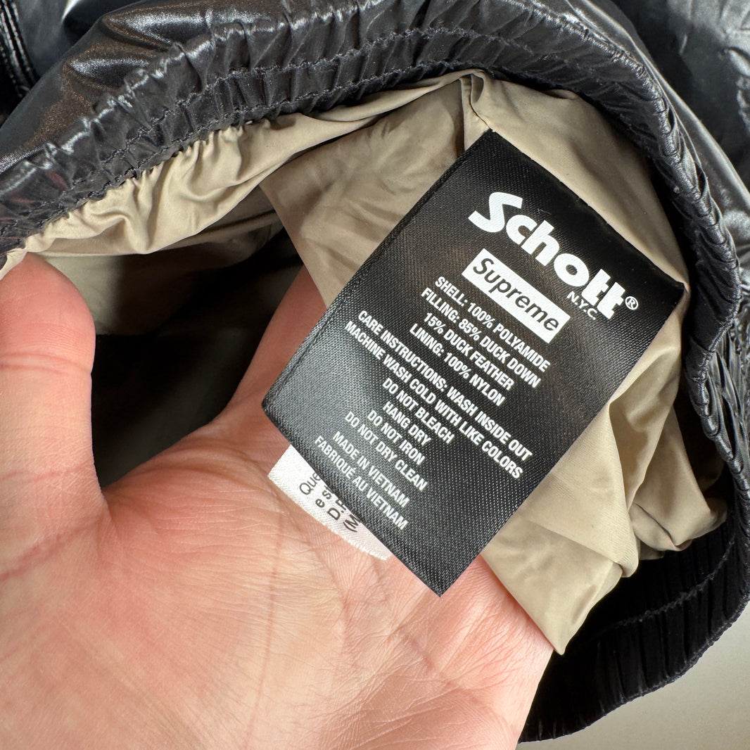 Supreme Schott Glossy Down Jacket
