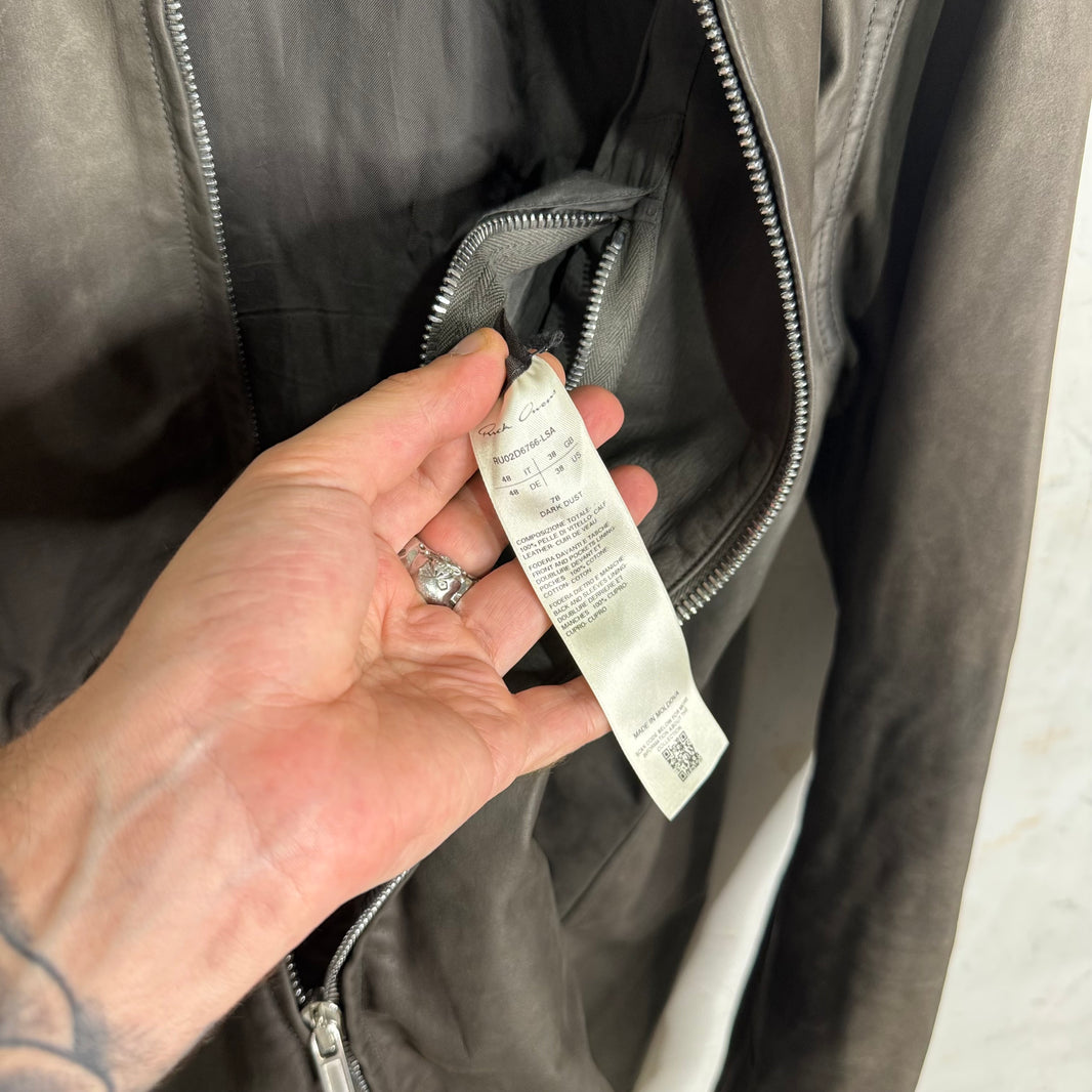 Rick Owens Porterville Calf Leather Backstrap Jacket