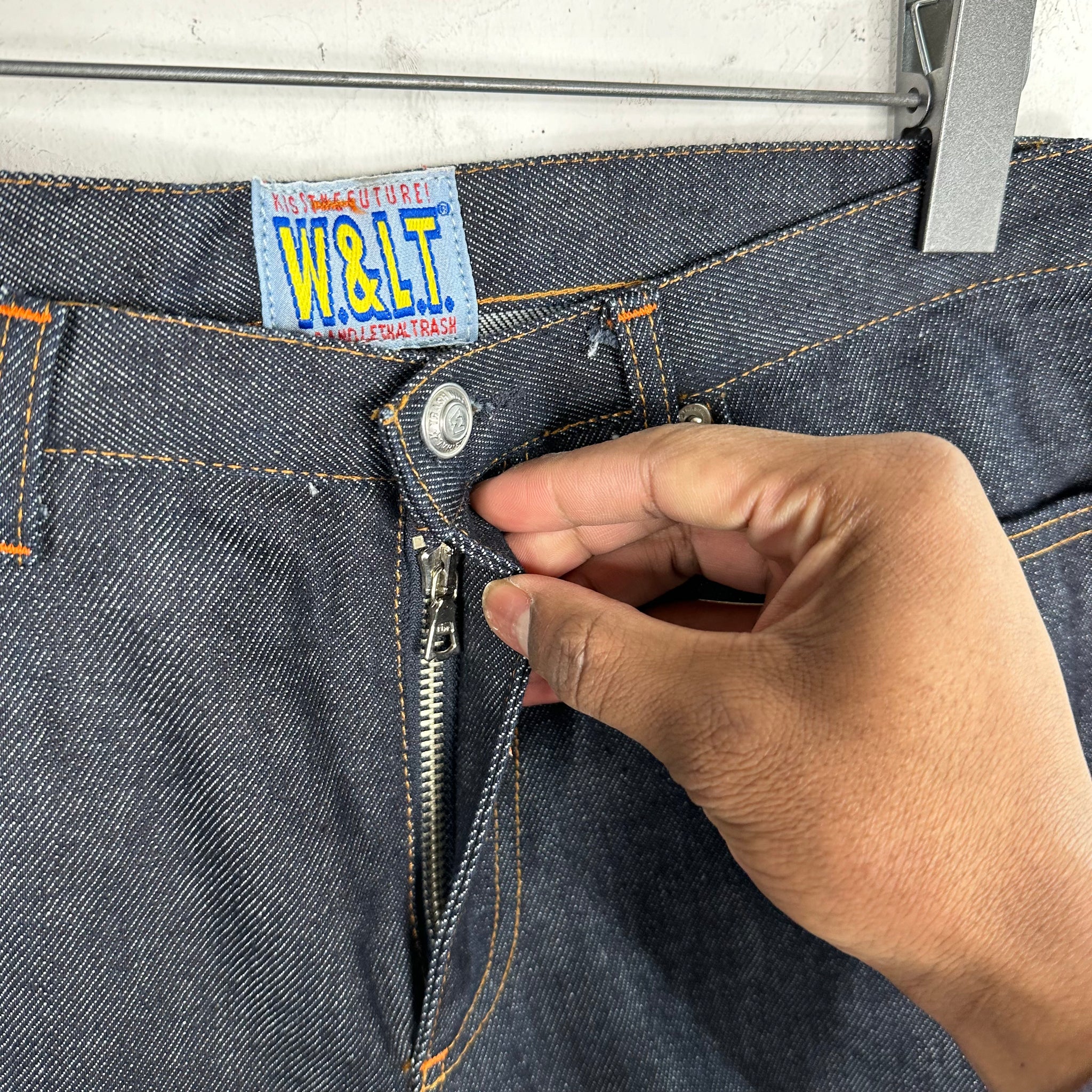 Walter Van Beirendonck Blue Skinny Denim