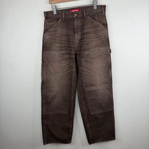 Supreme Washed Brown Carpenter Double Knee Pants