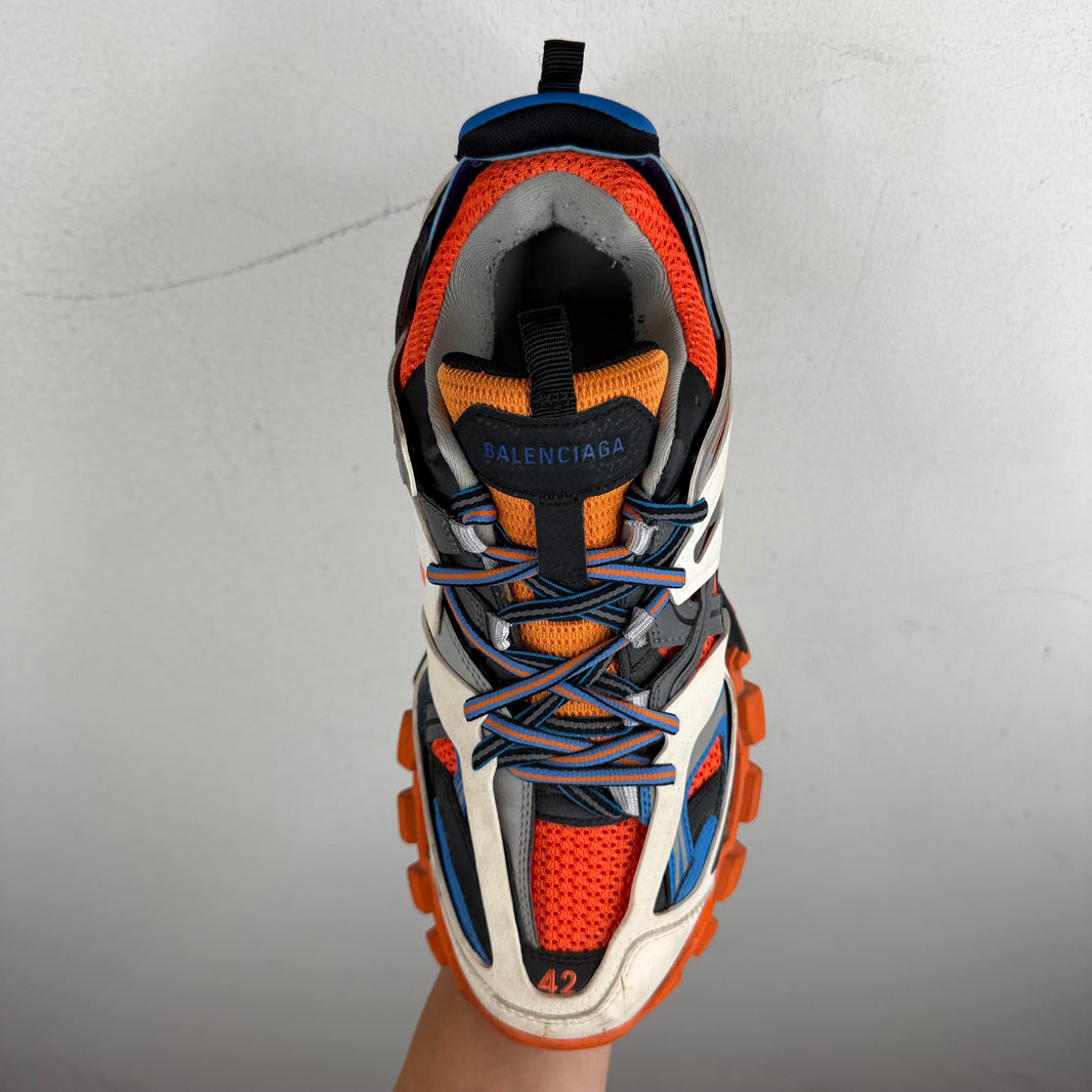 Balenciaga Orange/Blue Track Sneakers