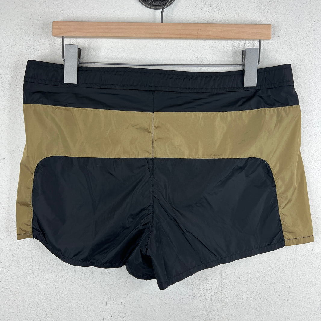 Prada Black/Brown Mini Swim Shorts