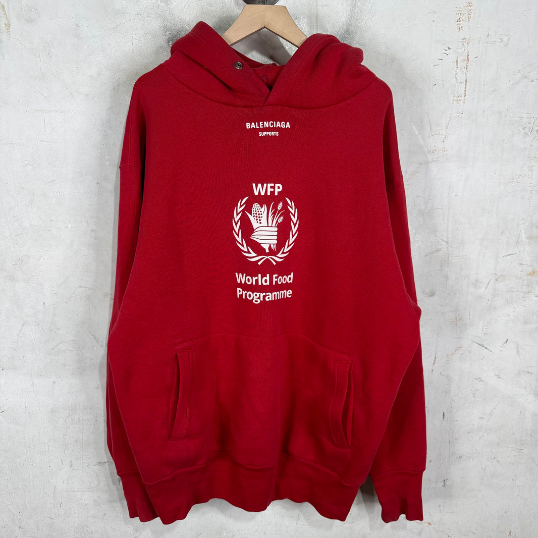 Balenciaga Red WFP Hoodie