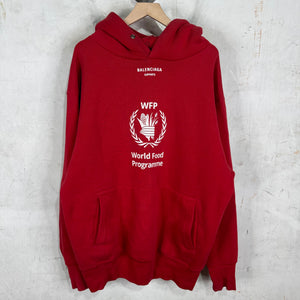 Balenciaga Red WFP Hoodie