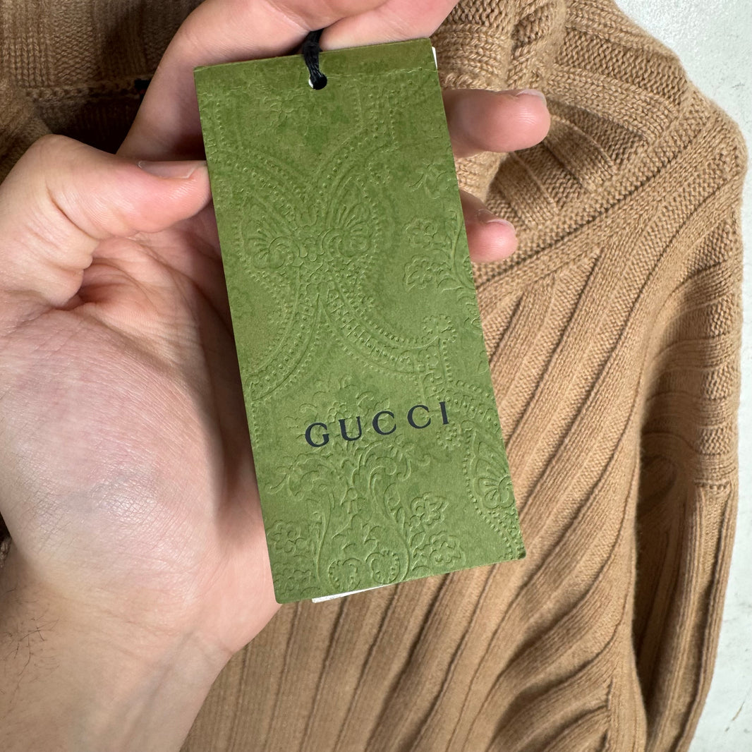 Gucci Turtleneck Cropped Knit Sweater