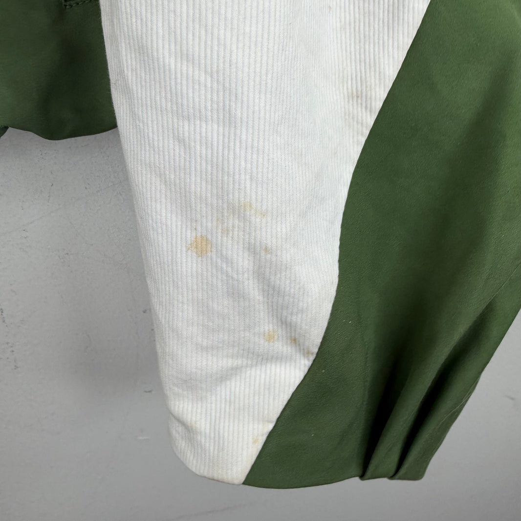 Dries Van Noten Green Cropped Track Jacket