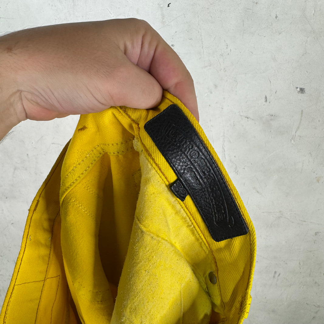 Chrome Hearts x Levis Yellow Patch Jeans