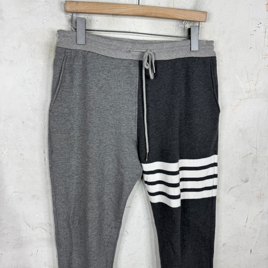 Thom Browne Tri Colored Grey Sweatpants