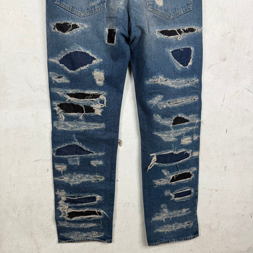 424 Distressed & Repaired Jeans