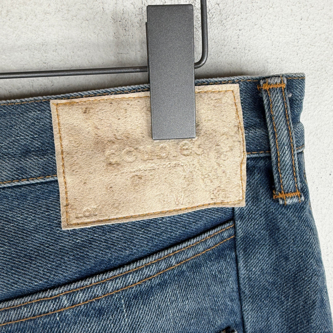 Doublet Blue Robot Leg Denim Jeans