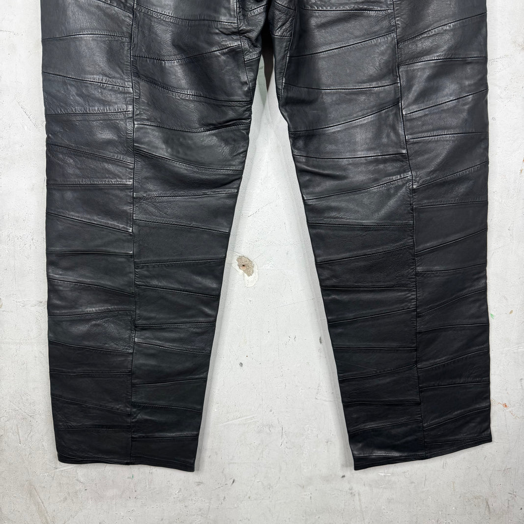 Supreme Patchwork Leather Pants