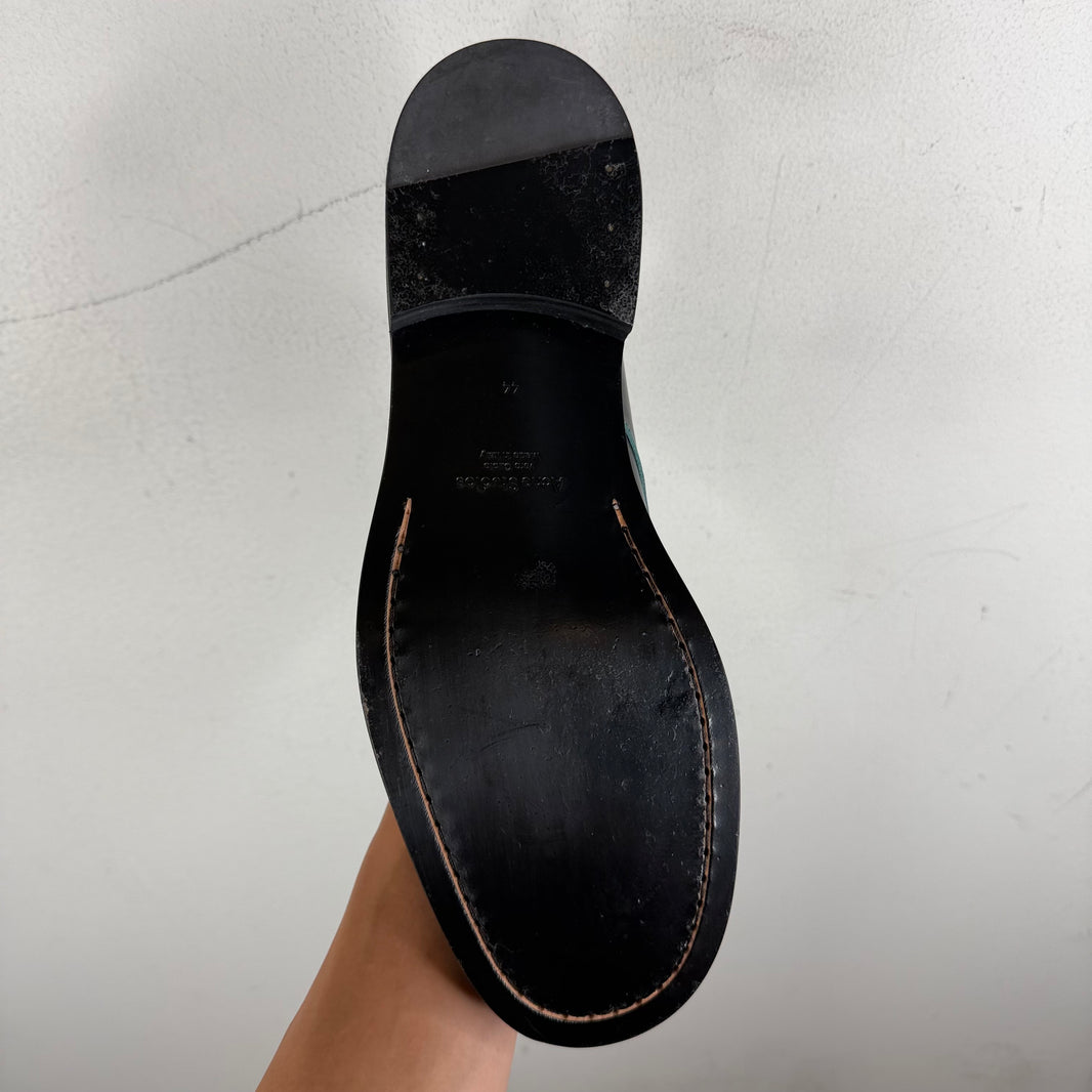 Acne Studios Black Turquoise Ball Painted Derbys
