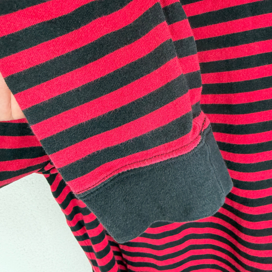 Number Nine Red Striped L/S T-Shirt
