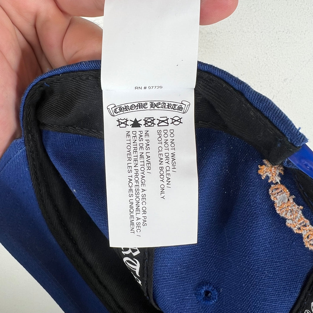 Chrome Hearts Blue/Orange CH Snapback Hat