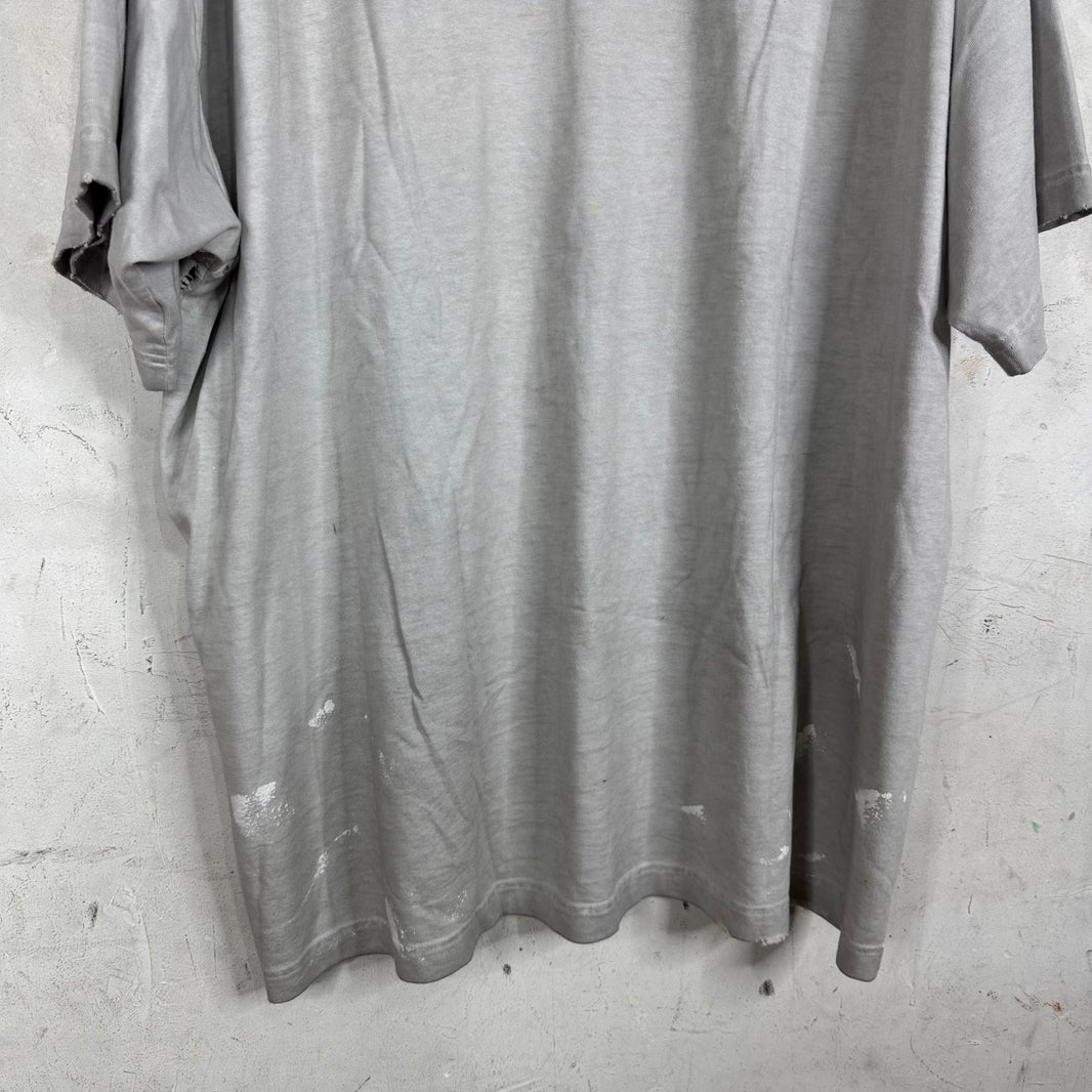 Balenciaga Distressed Painter Metal T-Shirt