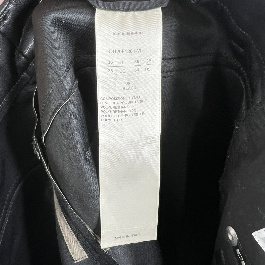 DRKSHDW Black Leather Tyrone Cut Pants