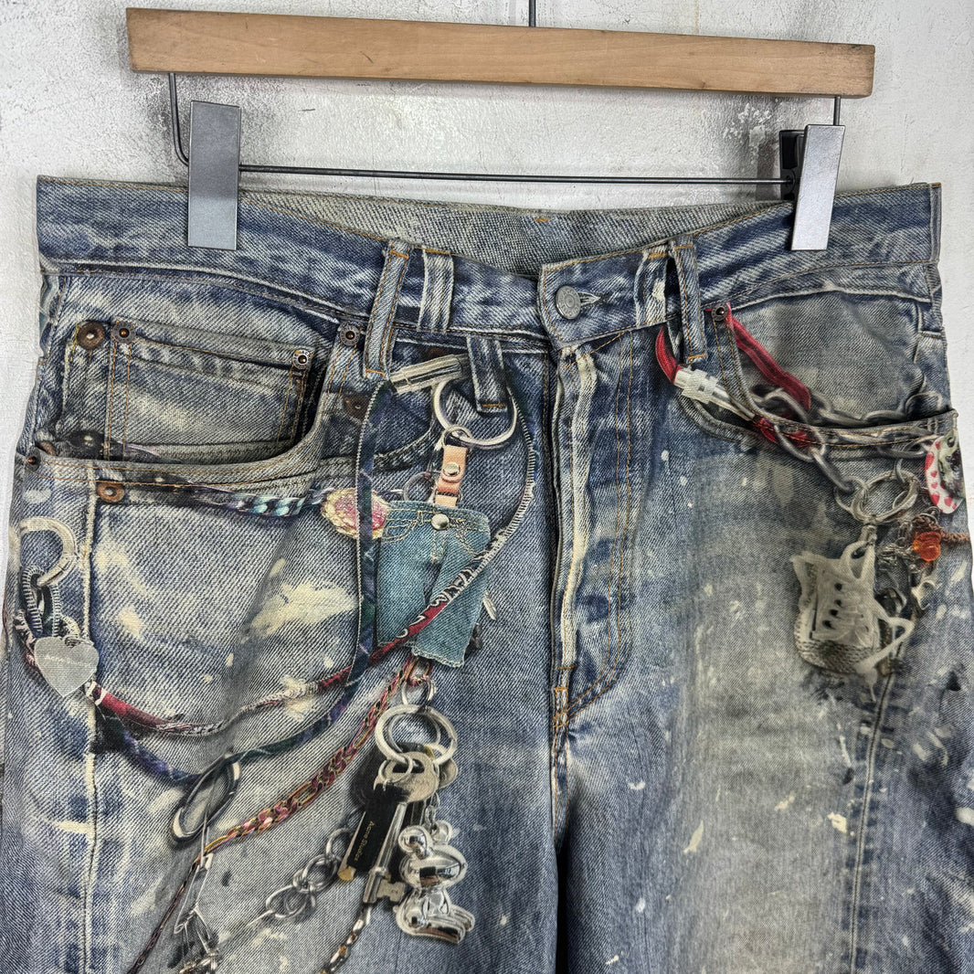 Acne Studios Trompe Chain Shorts