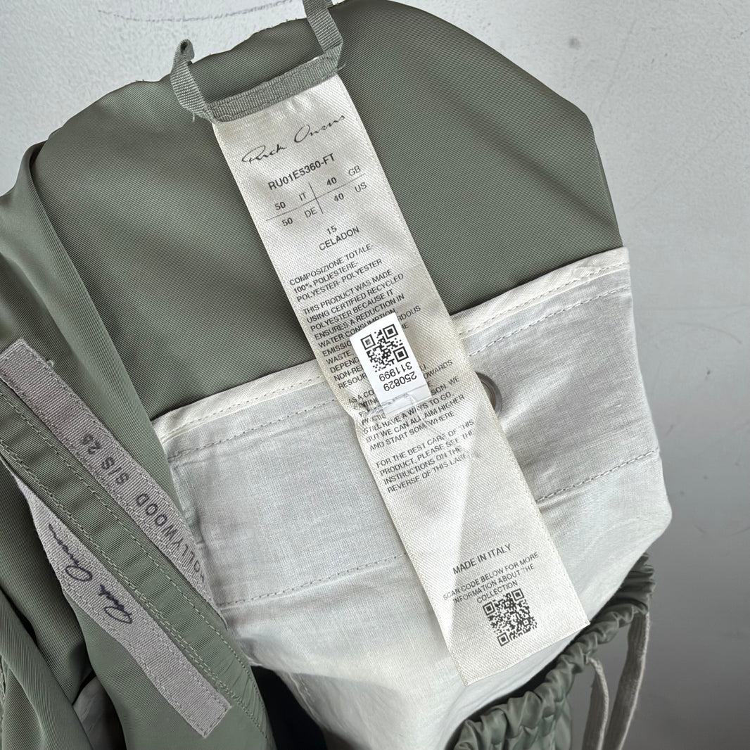 Rick Owens Celadon Cargo Bela Shorts