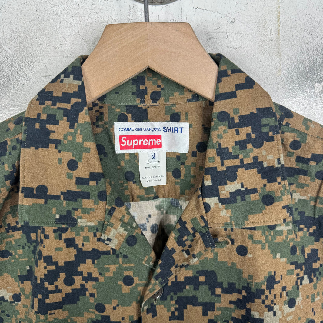 Supreme CDG Digi Camo Button Up Shirt