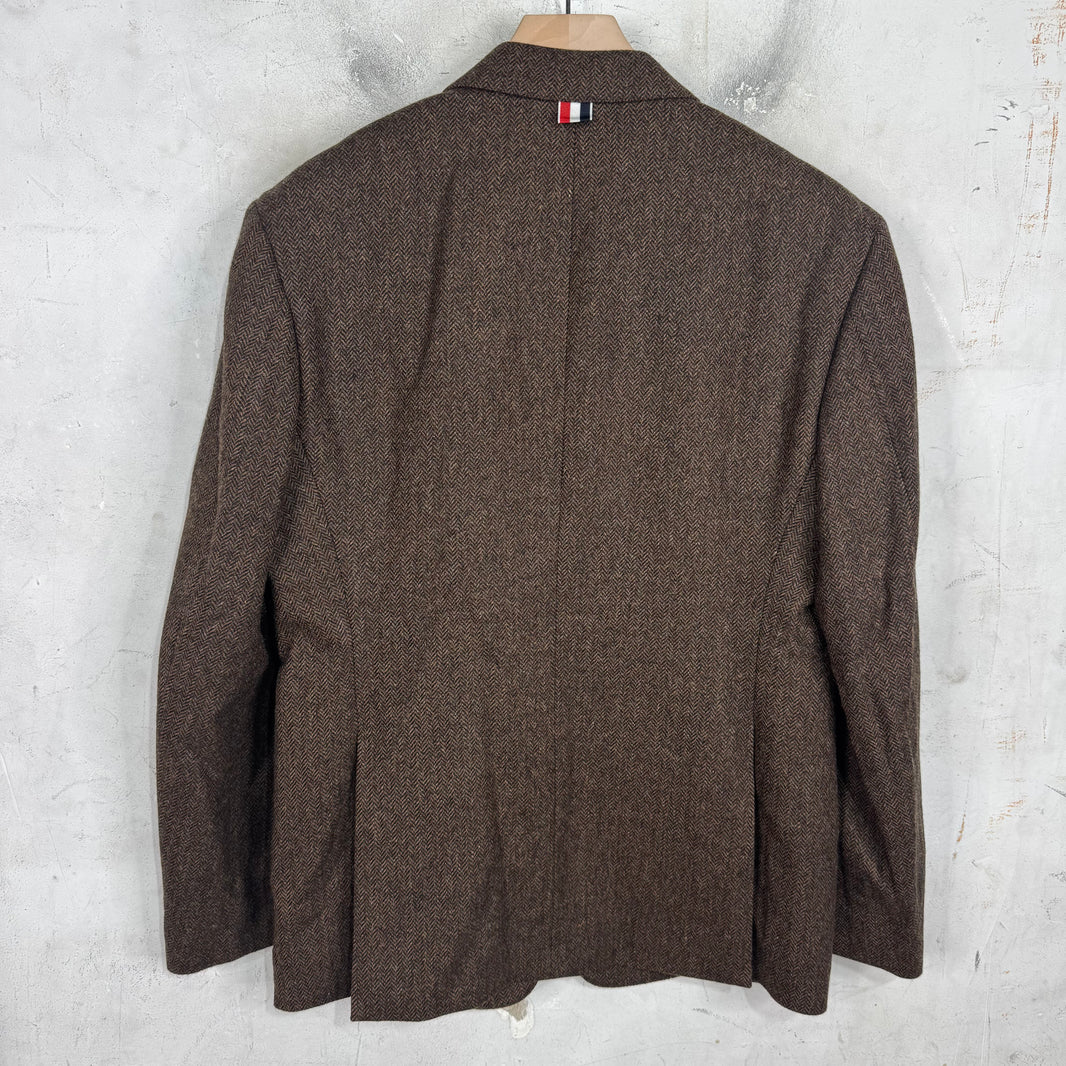 Thom Browne Dark Brown Wool Blazer
