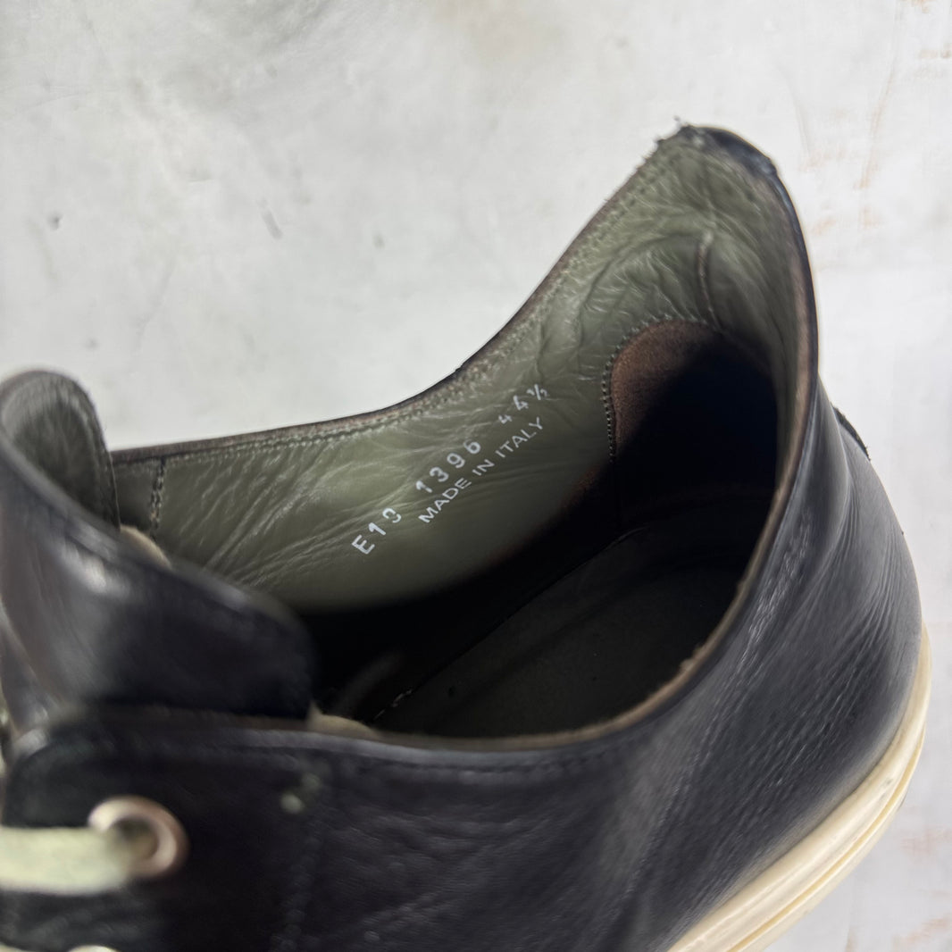 Rick Owens Black Leather Ramones