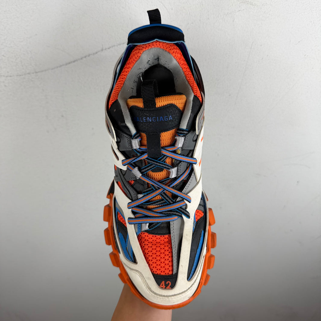 Balenciaga Orange/Blue Track Sneakers
