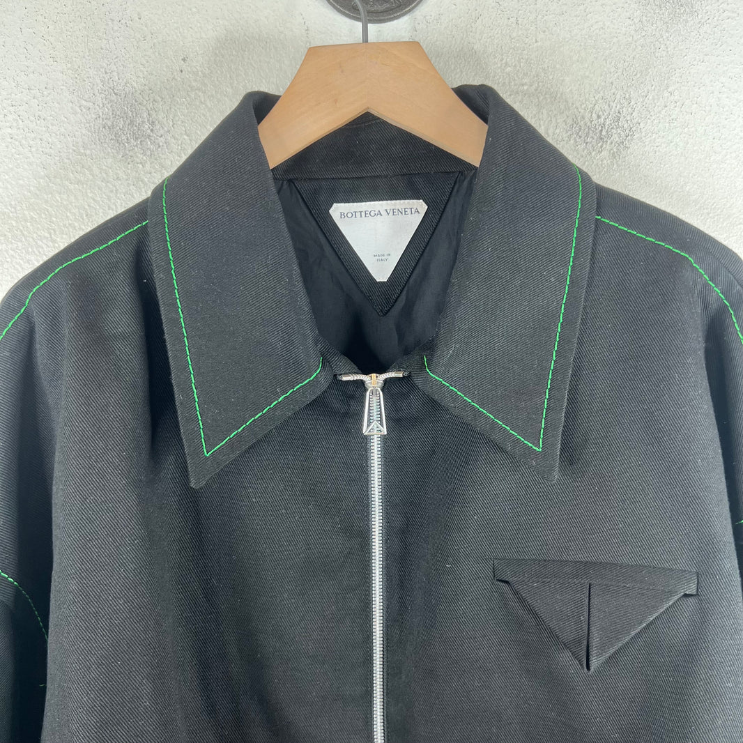 Bottega Veneta Black Contrast Stitch Jacket