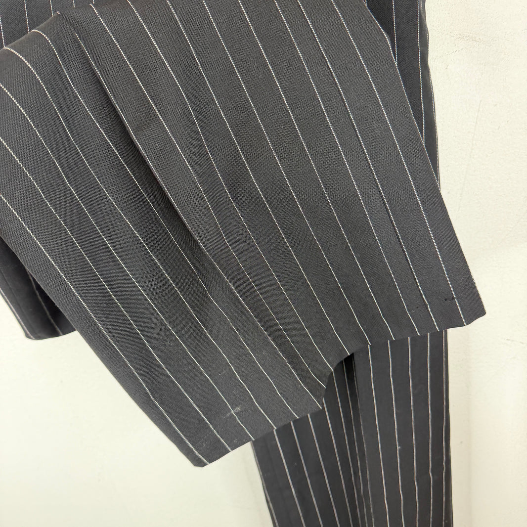 Celine Black Pinstripe Trouser Pants
