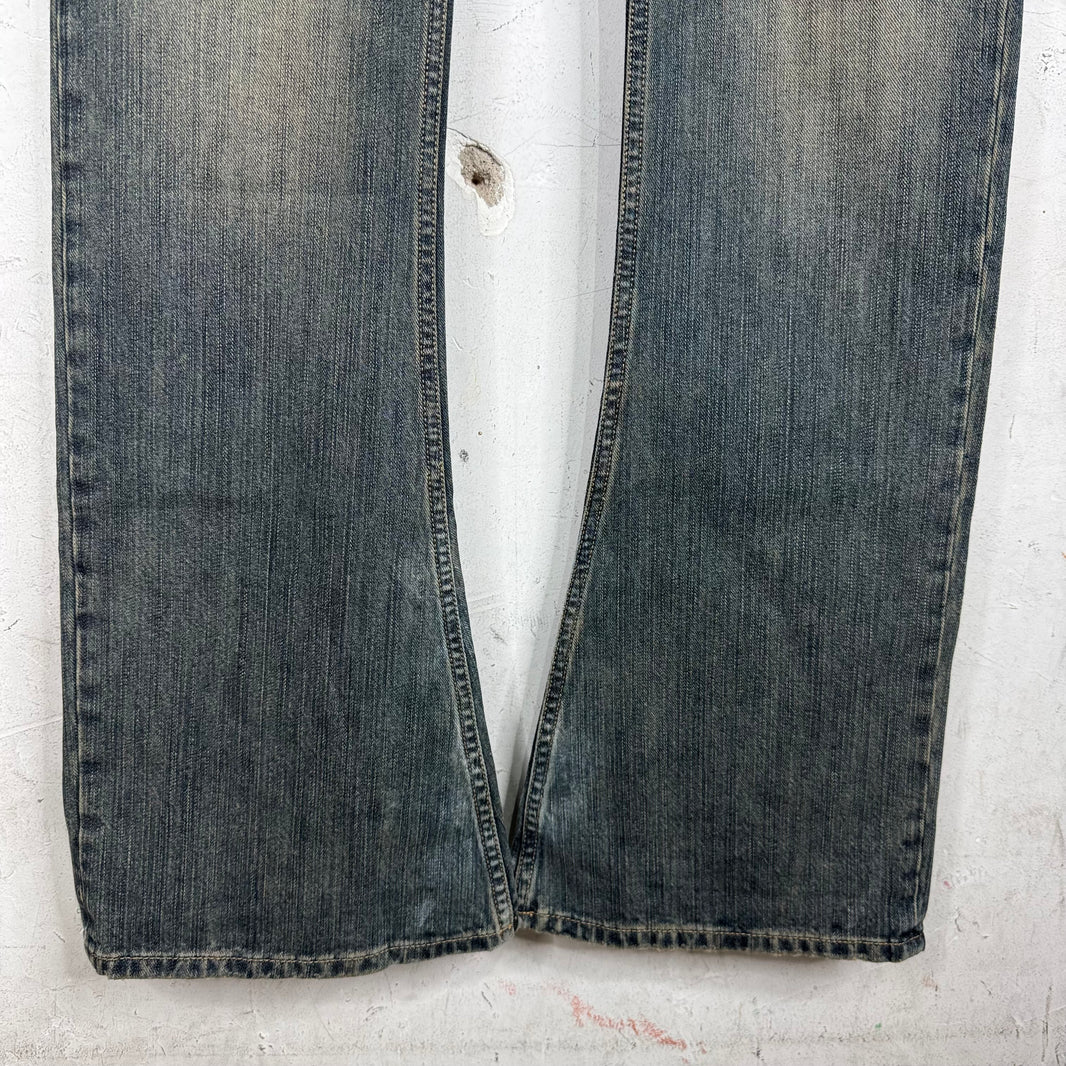 Balenciaga Indigo Wash Flared Jeans