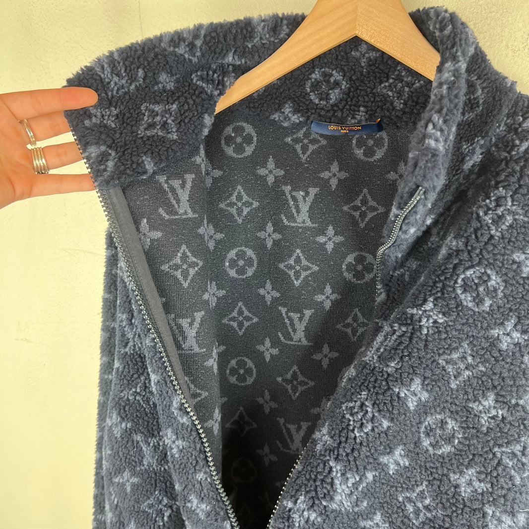 Louis Vuitton Monogram Fleece Zip Jacket