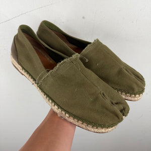 Margiela Canvas Espadrilles Tabi Slip On Shoes