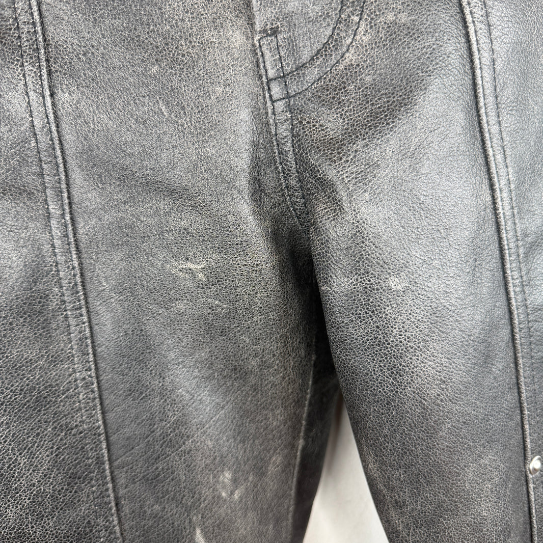 Helmut Lang Leather Double Knee Pants