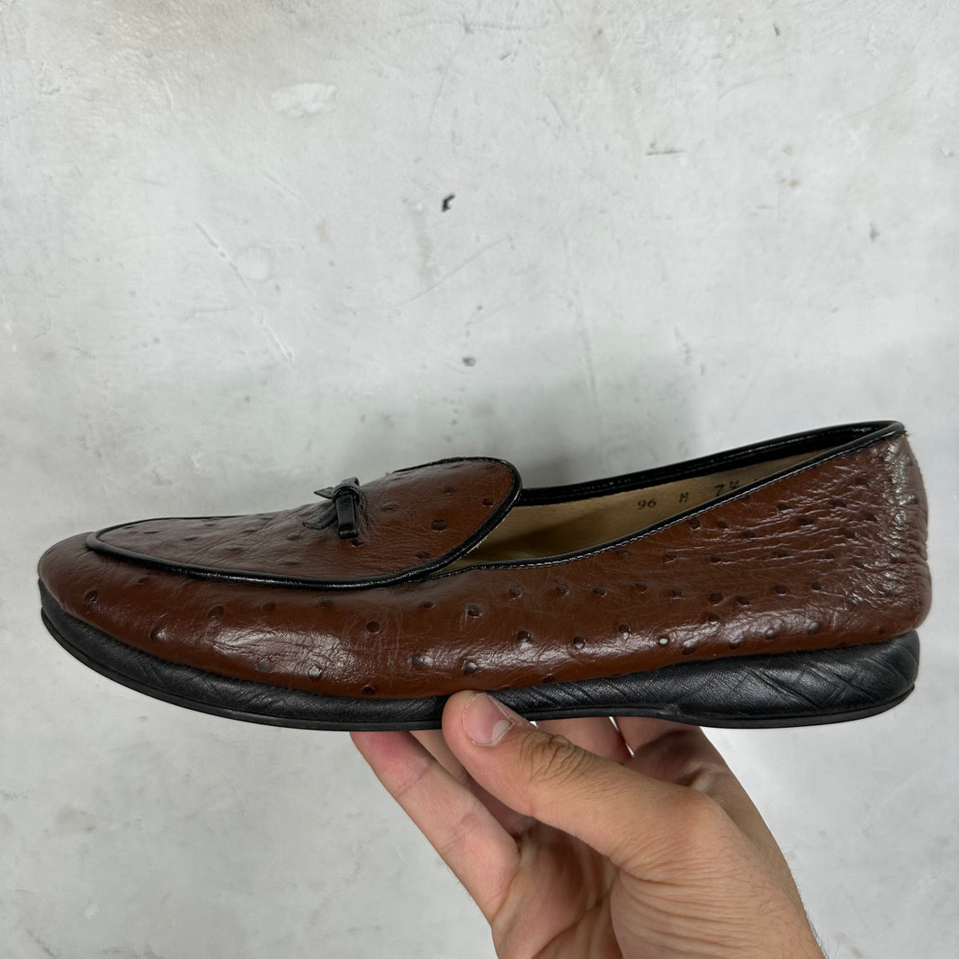 Belgian Ostrich Mr Casual Loafers