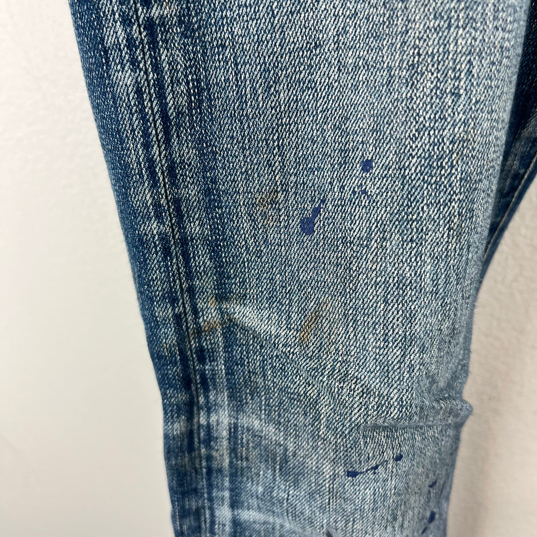 Dior Ink Me Paint Splatter Jeans