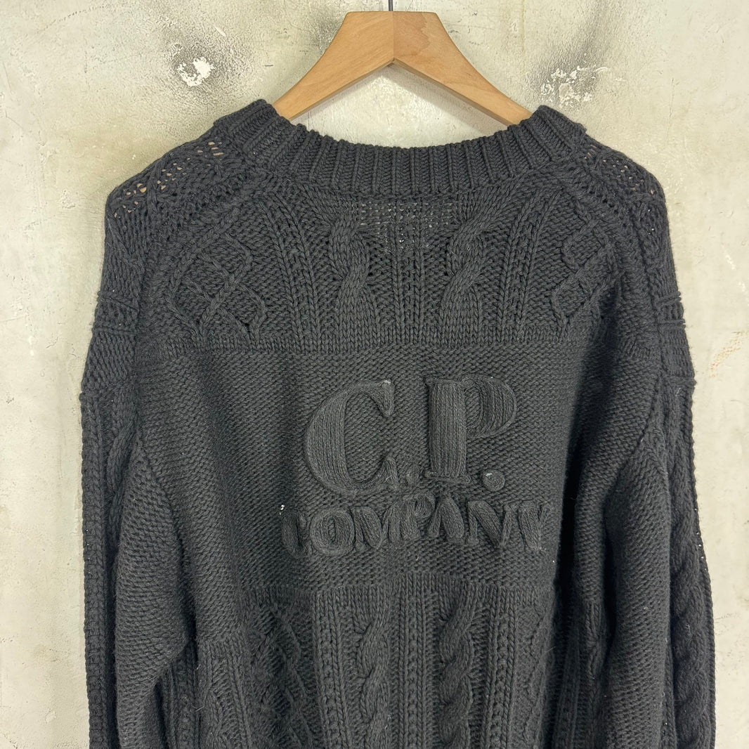 CP Company Logo Fair Isle Knit Sweater