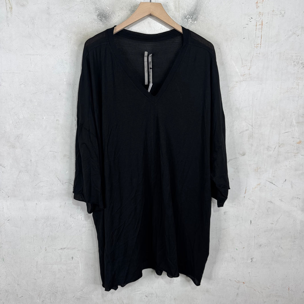 Rick Owens Temple Black V Tarp T-Shirt