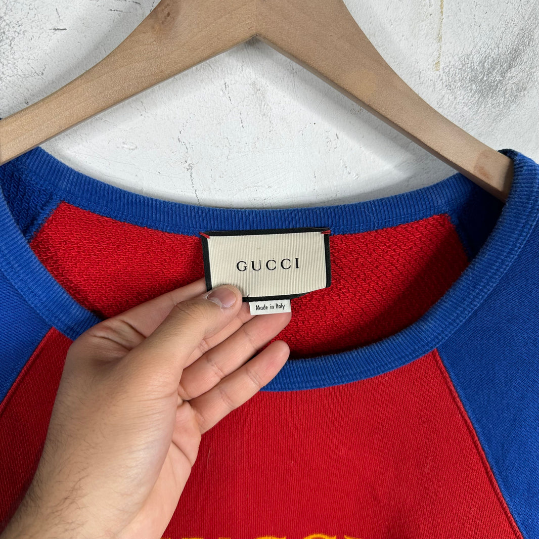 Gucci Raglan Logo Crewneck