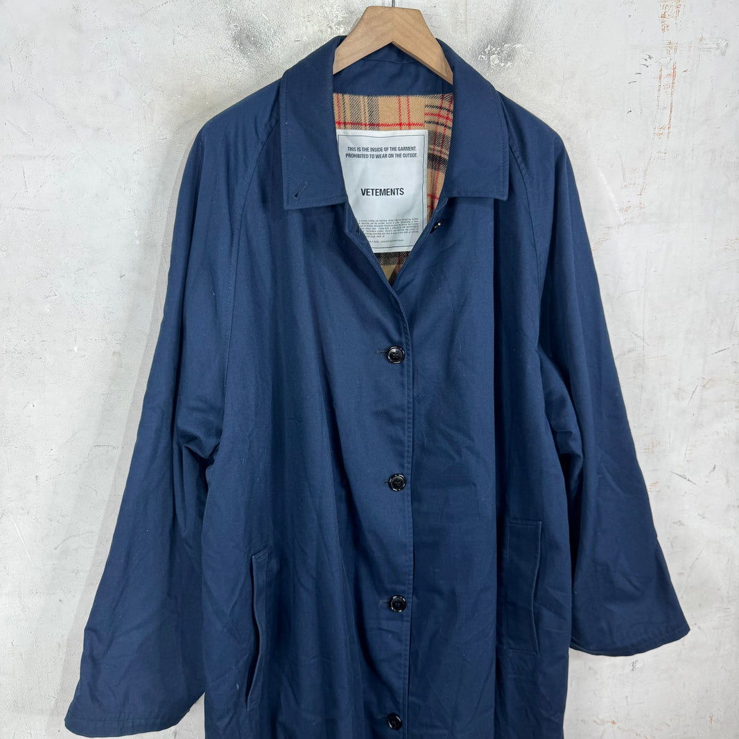 Vetements Scarf Lined Trench Coat