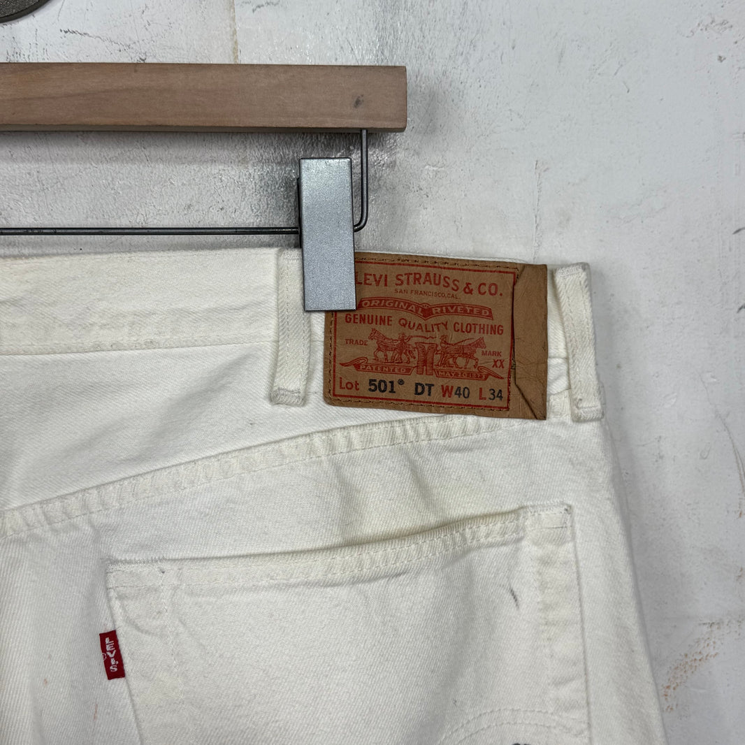 Denim Tears Levi's 501 White Wreath Jeans