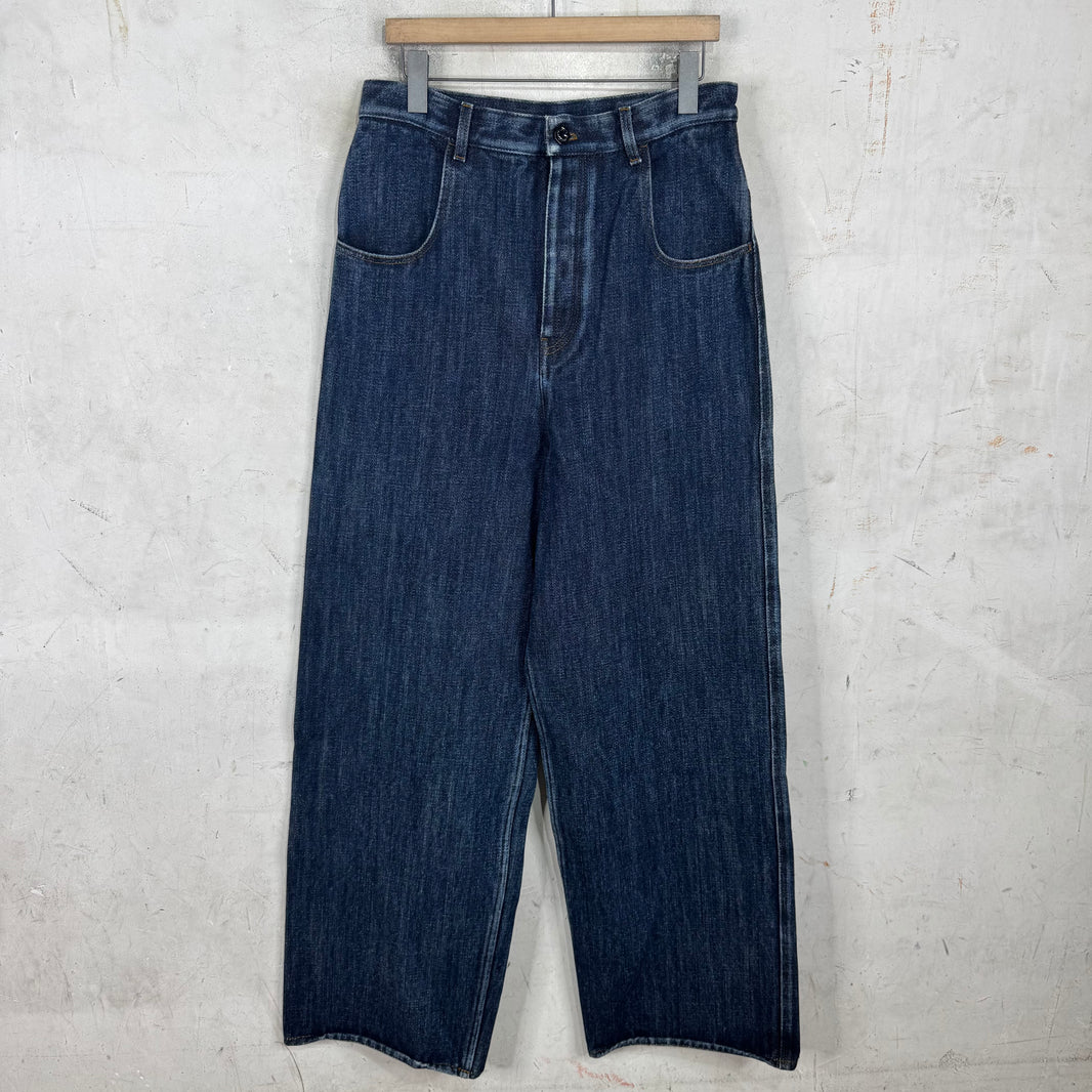 Louis Vuitton Sample Heavy Dark Jeans
