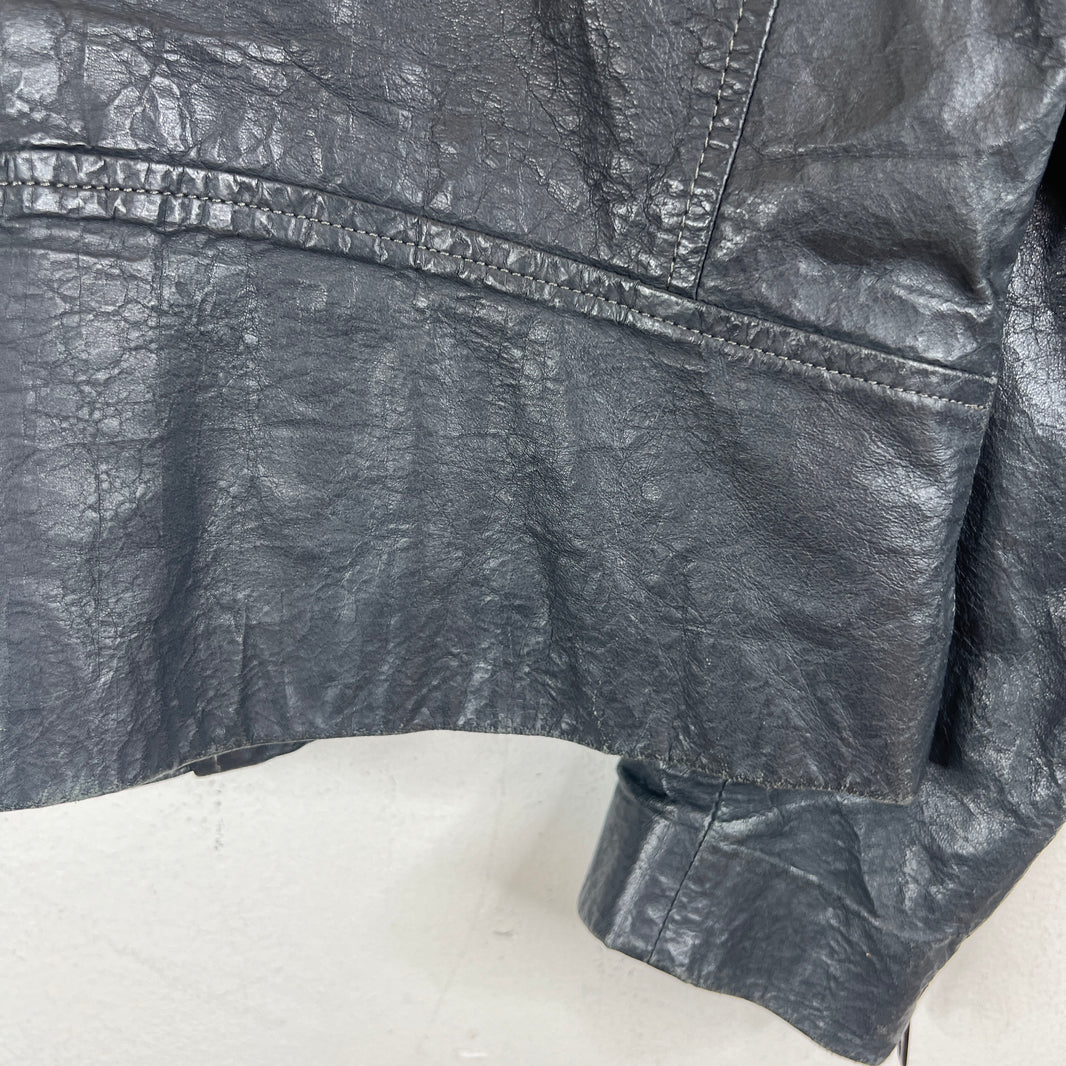 Margiela 5 Zip Leather Jacket