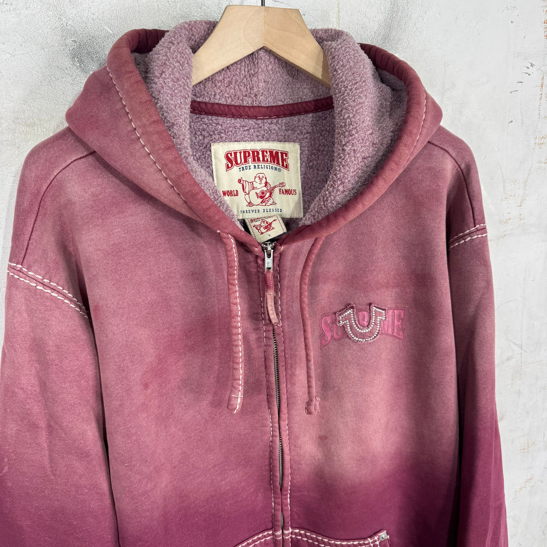 Supreme x True Religion Faded Zip Up Hoodie
