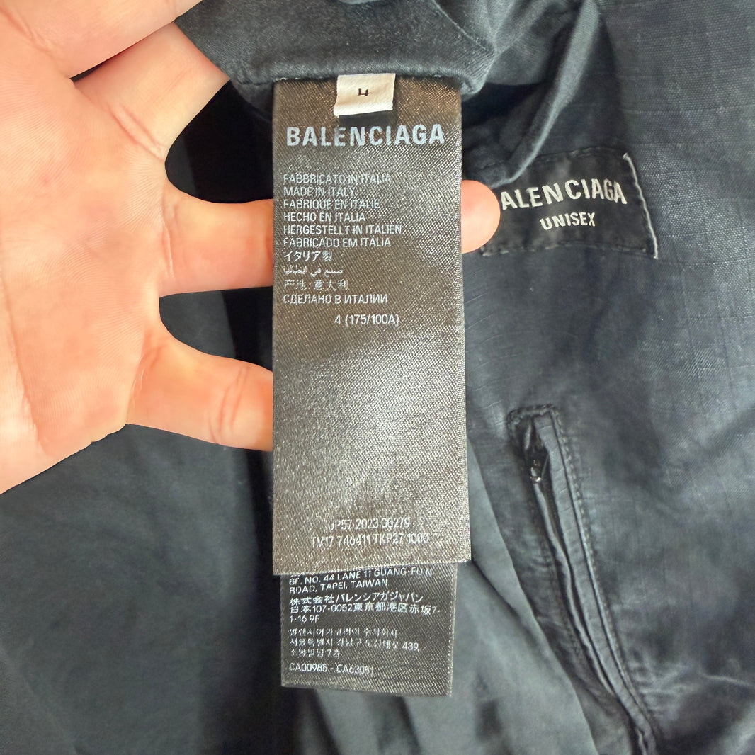 Balenciaga Distressed Oversized Blazer Jacket