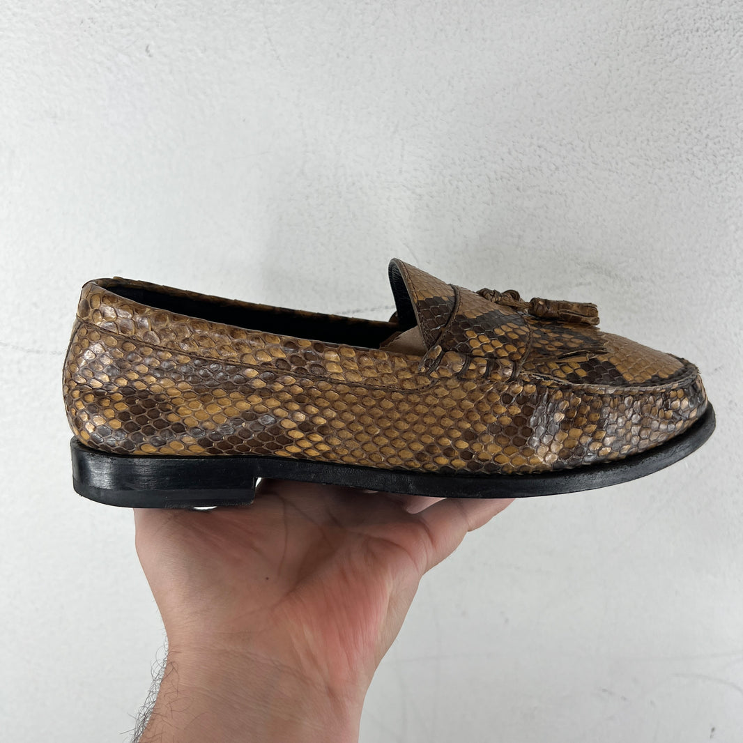 Celine Snake Skin Tassel Loafers